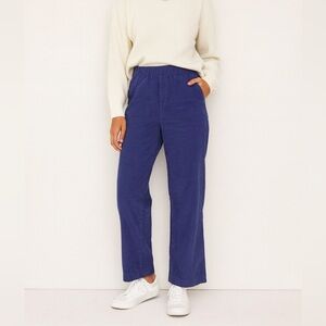 PACT Blue Organic Cotton Corduroy Pants Size XS Sustainable Casual